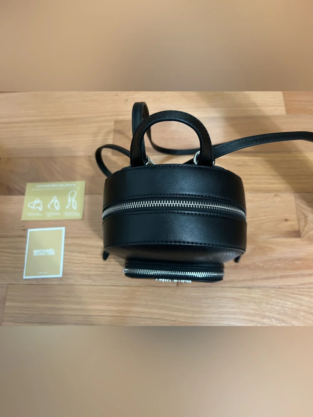 Michael Kors Jaycee backpack XS size in black leather